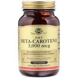 Solgar Dry Beta Carotene 250 Tabs